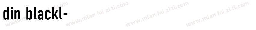 din blackl字体转换